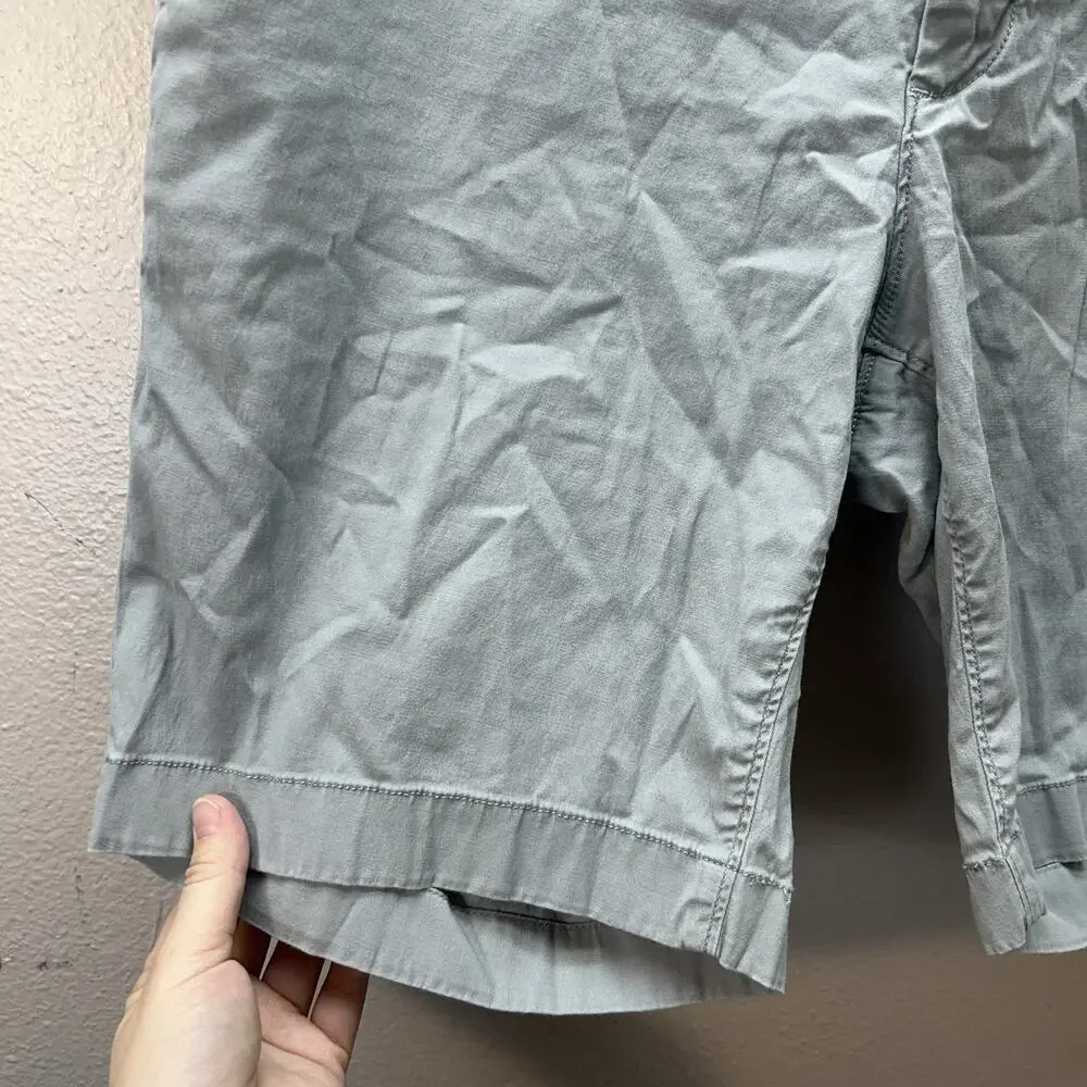 Faherty Essential Chino Shorts 8” Gray Size 35 Stretch Organic Cotton‎ Casual